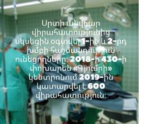 2019-ին Գյումրի կենտրոնում  կատարվել է սրտի 600 վիրահատություն