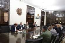 Աշխատանքային խորհրդակցություն Աշոցք համայնքի Կրասար բնակավայրում խոշոր եղջերավոր անասունների մոտ արձանագրված հիվանդության հետ կապված