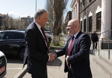  Շիրակի մարզպետ Դավիթ Առուշանյանն ընդունել է ՀՀ-ում Եվրոպական միության պատվիրակության ղեկավար, դեսպան Վասիլիս Մարագոսին