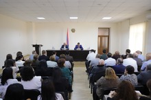 Հանդիպում Տարածքային զարգացման հիմնադրամի, մարզում կառուցվող, նորոգվող դպրոցների շինարարական կազմակերպությունների ներկայացուցիչների, դպրոցների տնօրենների հետ