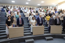 Շիրակի մարզպետ Դավիթ Առուշանյանը ներկա է գտնվել Շիրակի պետական համալսարանի հիմնադրման 90-ամյակին նվիրված եզրափակիչ միջոցառմանը  