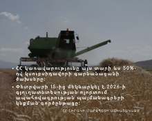 2026 թվականին պետությունը կշարունակի գյուղատնտեսության աջակցության քաղաքականությունը՝ գարնանացանի աշխատանքների ծախսերի 50 տոկոս սուբսիդավորմամբ 2026 թվականին պետությունը կշարունակի գյուղատնտեսության աջակցության քաղաքականությունը՝ գարնանացանի աշխատանքների ծախսերի 50 տոկոս սուբսիդավորմամբ