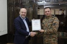 Շիրակի մարզպետը հյուրընկալել է ՀՀ ՊՆ Վազգեն Սարգսյանի անվան ռազմական ակադեմիայի պետին 