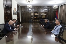 Շիրակի մարզպետը հանդիպել է Միգրացիայի միջազգային կազմակերպություն (ՄՄԿ) հայաստանյան գրասենյակի ներկայացուցիչներին