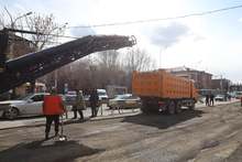 Մեկնարկել են Գյումրու Բագրատունյաց օղակի ասֆալտի վերին շերտի հեռացման և նոր շերտի տեղադրման աշխատանքները