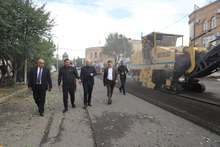  Շիրակի մարզպետը դիտարկել է Գյումրու Շահումյան փողոցում իրականացվող միջին նորոգման աշխատանքների ընթացքը