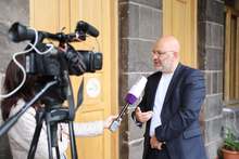 Շիրակի մարզպետ Դավիթ Առուշանյանի հարցազրույցը մարզում իրականացվող ճանապարհաշինական աշխատանքների մասին։
